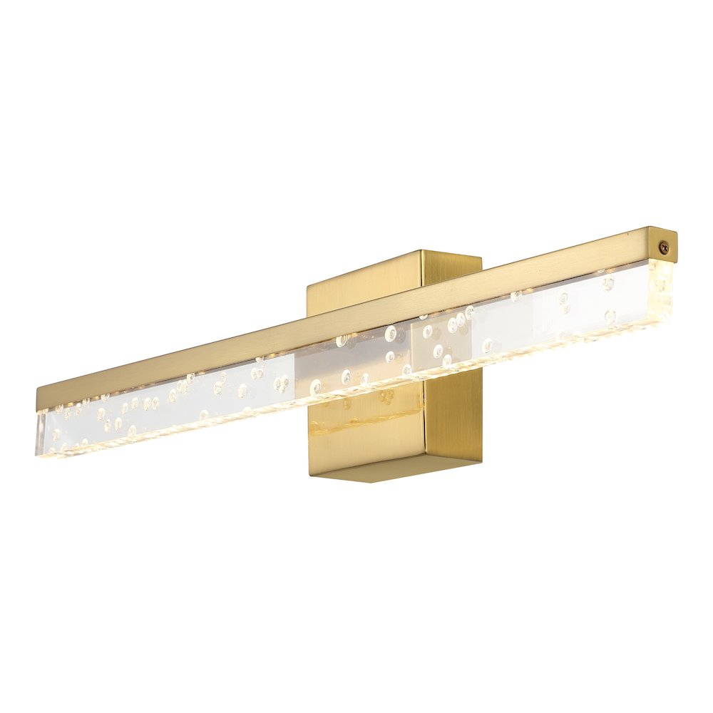 Mario Modern Contemporary Iron/Seeded Acrylic Integrated Led Vanity Light. Picture 7