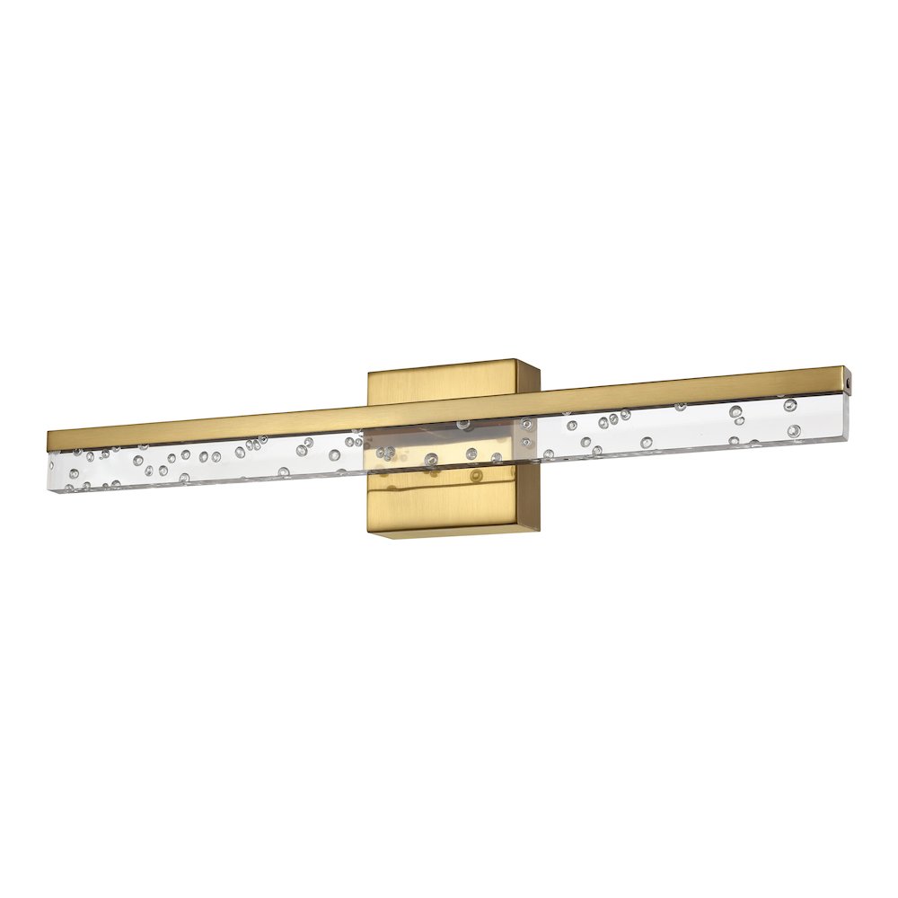 Mario Modern Contemporary Iron/Seeded Acrylic Integrated Led Vanity Light. Picture 5
