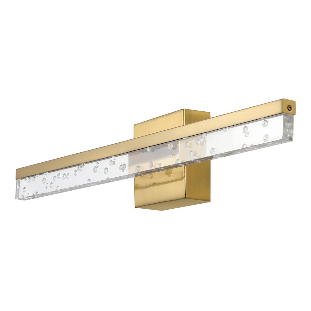 Mario Modern Contemporary Iron/Seeded Acrylic Integrated Led Vanity Light. Picture 6