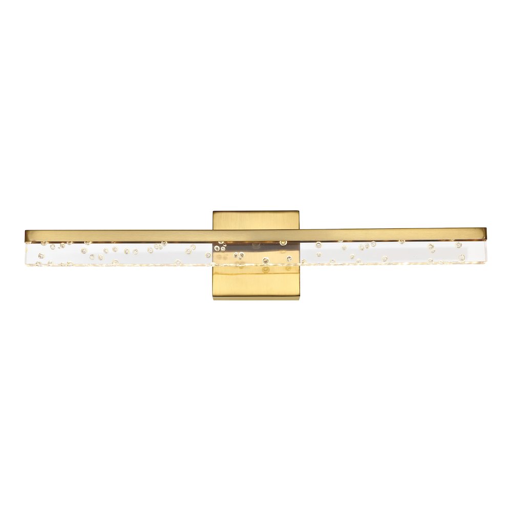 Mario Modern Contemporary Iron/Seeded Acrylic Integrated Led Vanity Light. Picture 1