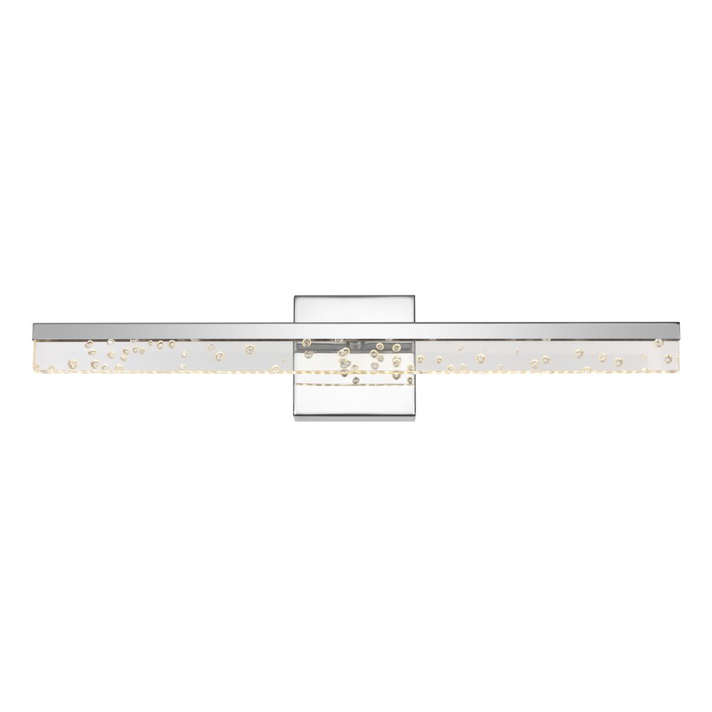 Mario Modern Contemporary Iron/Seeded Acrylic Integrated Led Vanity Light. Picture 1
