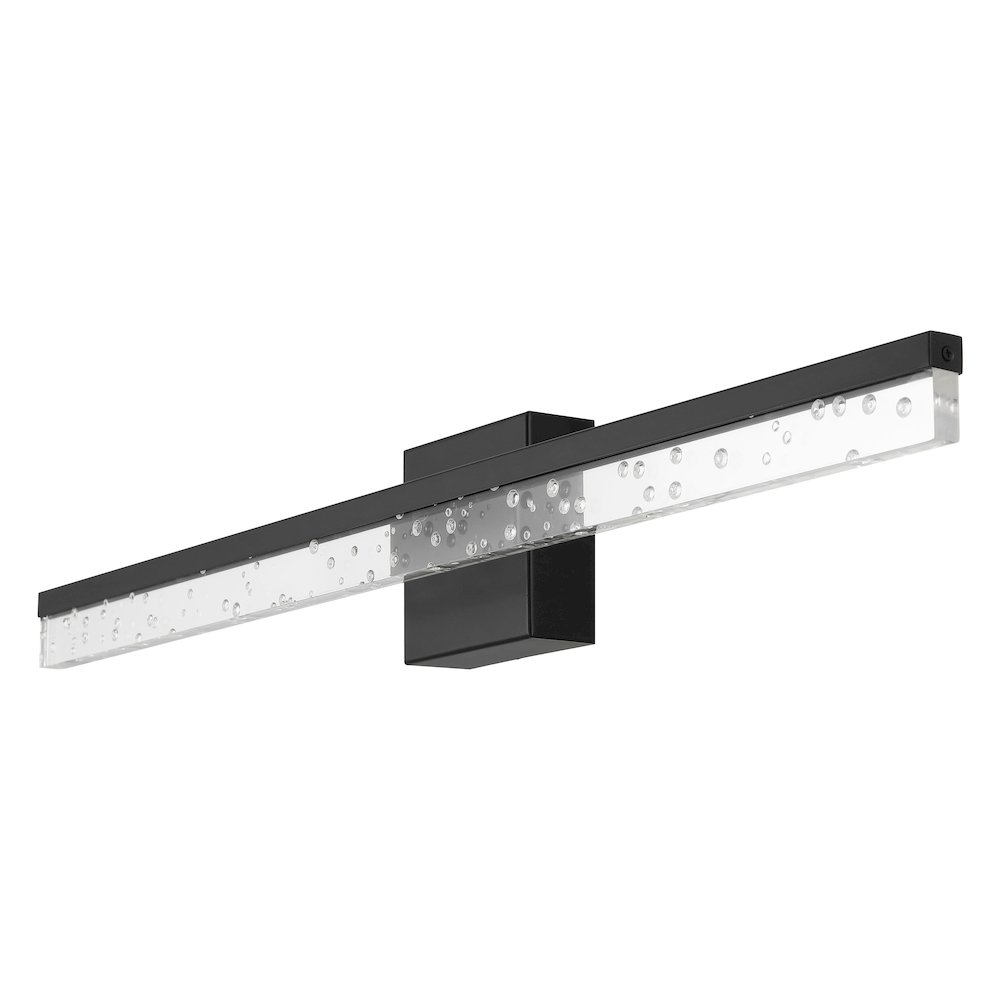 Mario Modern Contemporary Iron/Seeded Acrylic Integrated Led Vanity Light. Picture 6