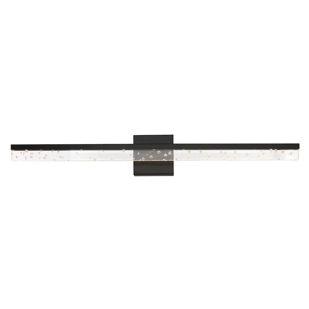 Mario Modern Contemporary Iron/Seeded Acrylic Integrated Led Vanity Light. Picture 1