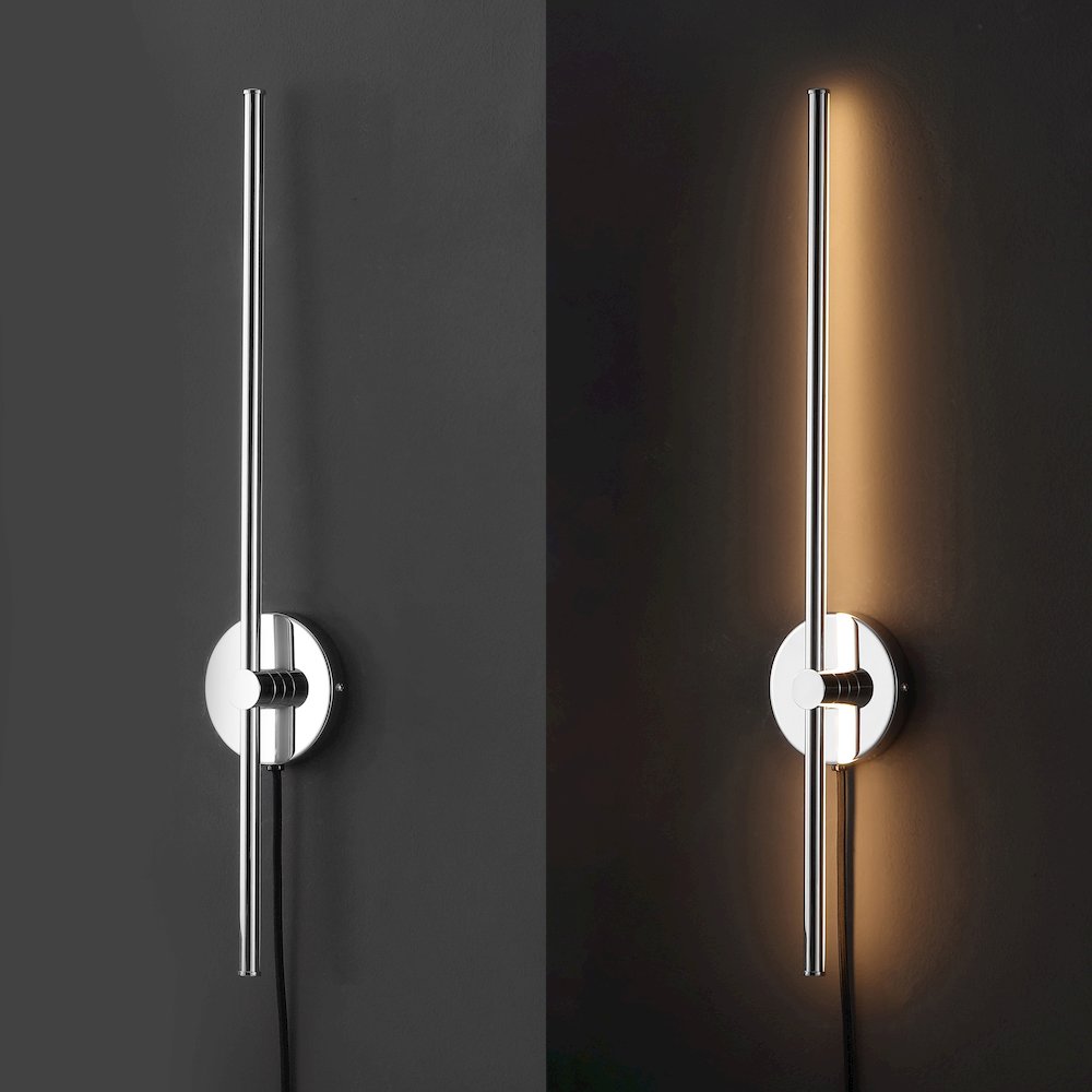 Minimalist Iron Adjustable Bar Integrated Led Plug-In Sconce. Picture 7