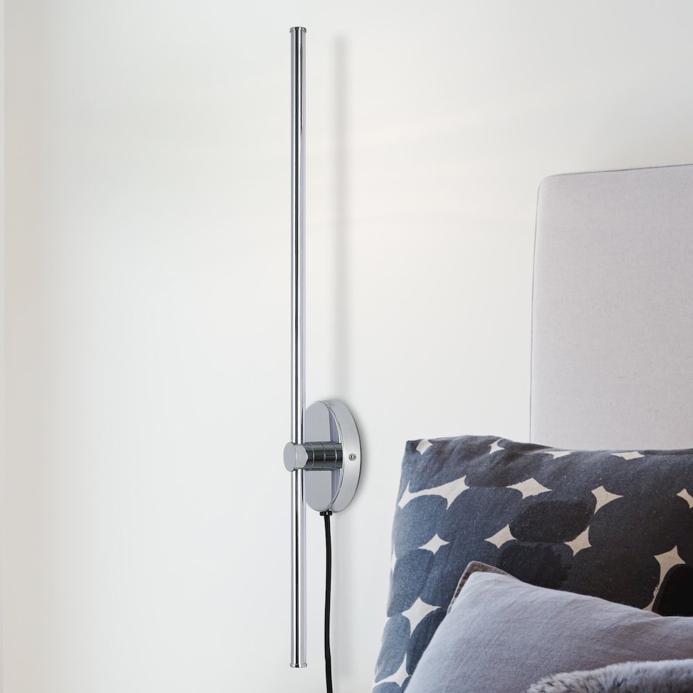 Minimalist Iron Adjustable Bar Integrated Led Plug-In Sconce. Picture 4