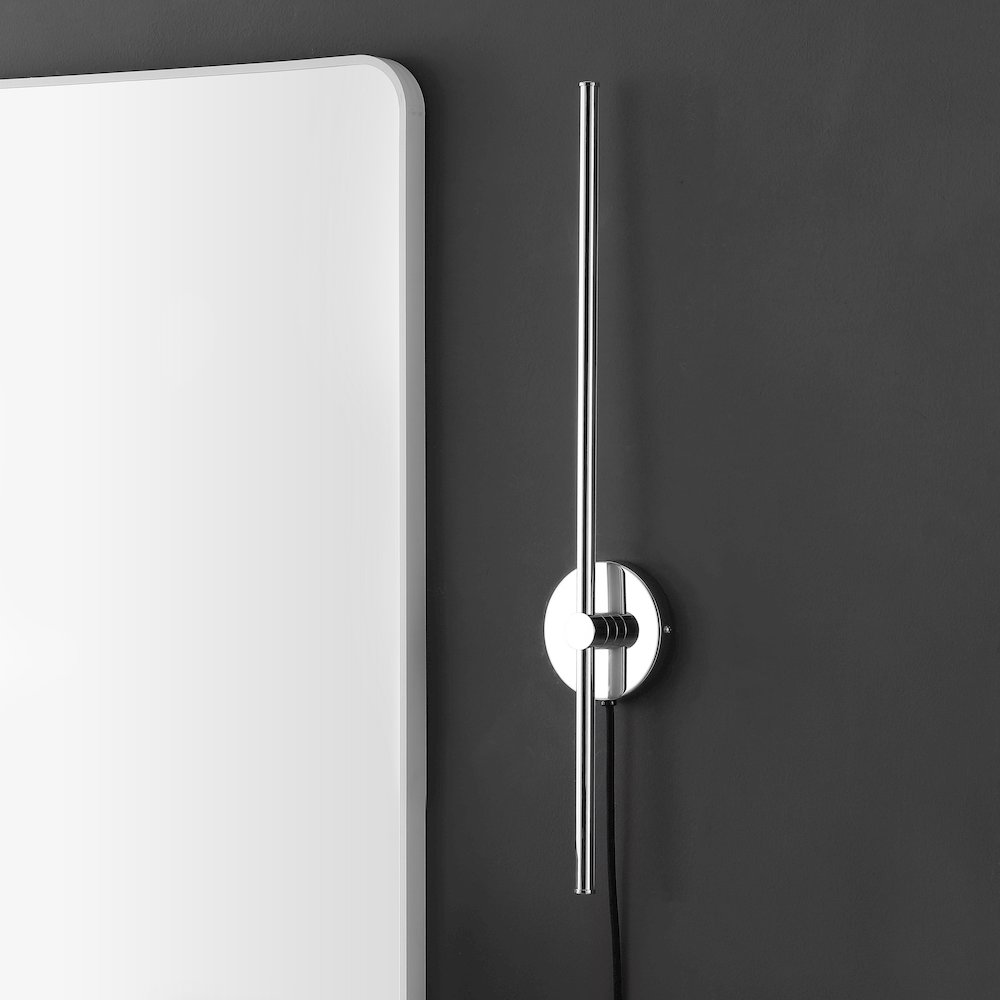 Minimalist Iron Adjustable Bar Integrated Led Plug-In Sconce. Picture 2