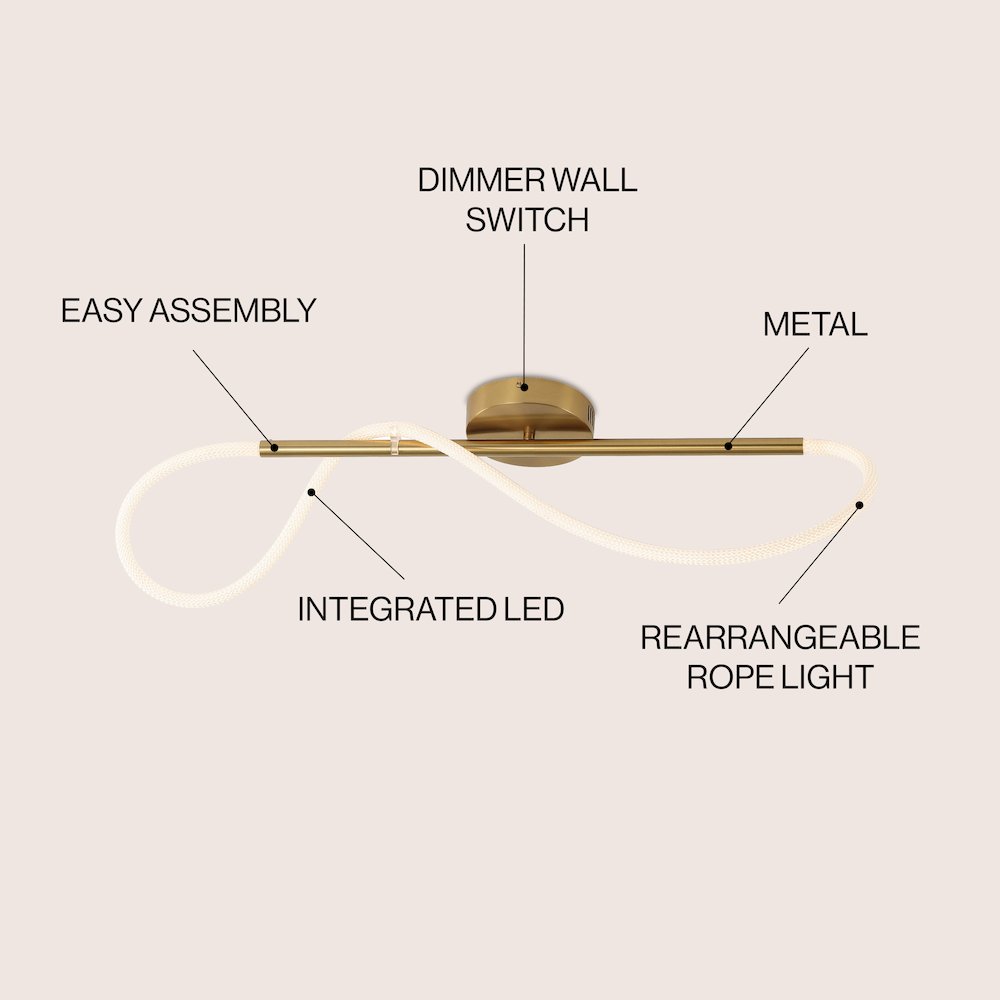 Contemporary Minimalist 360 Adjustable Silicone Neon Rope Dimmable Linear. Picture 2