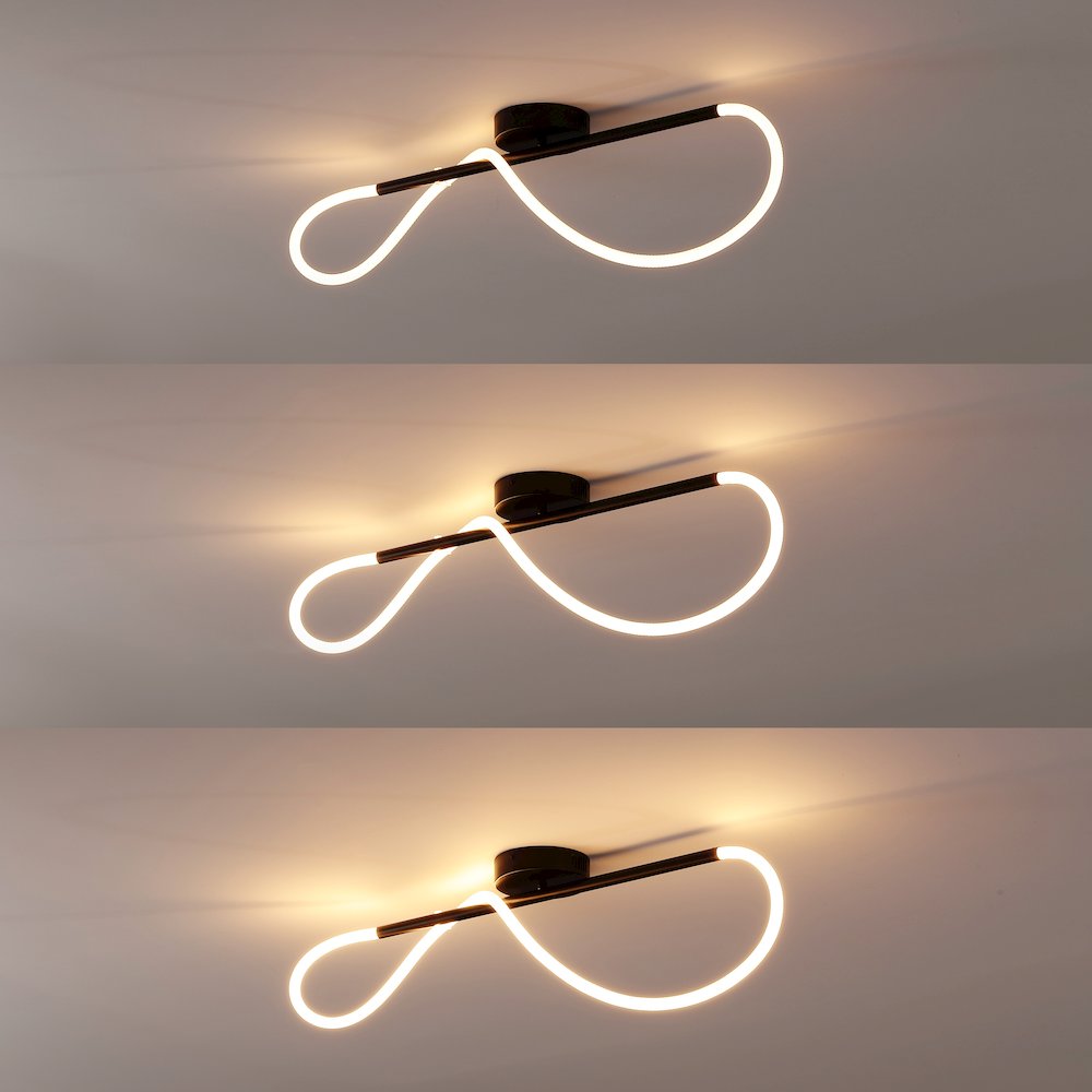 Contemporary Minimalist 360 Adjustable Silicone Neon Rope Dimmable Linear. Picture 4