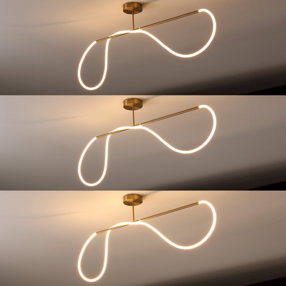Contemporary Minimalist 360 Adjustable Silicone Neon Rope Dimmable Linear. Picture 4