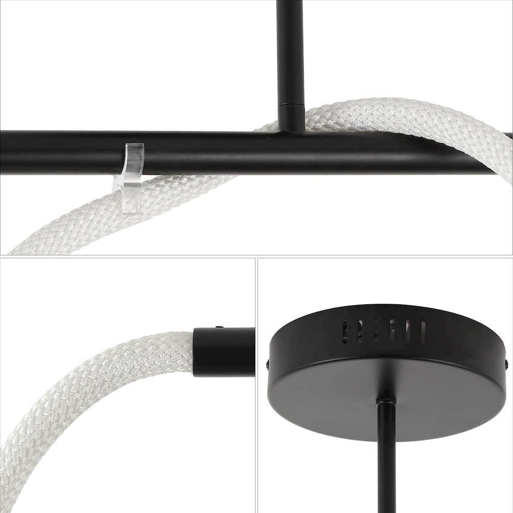 Contemporary Minimalist 360 Adjustable Silicone Neon Rope Dimmable Linear. Picture 5