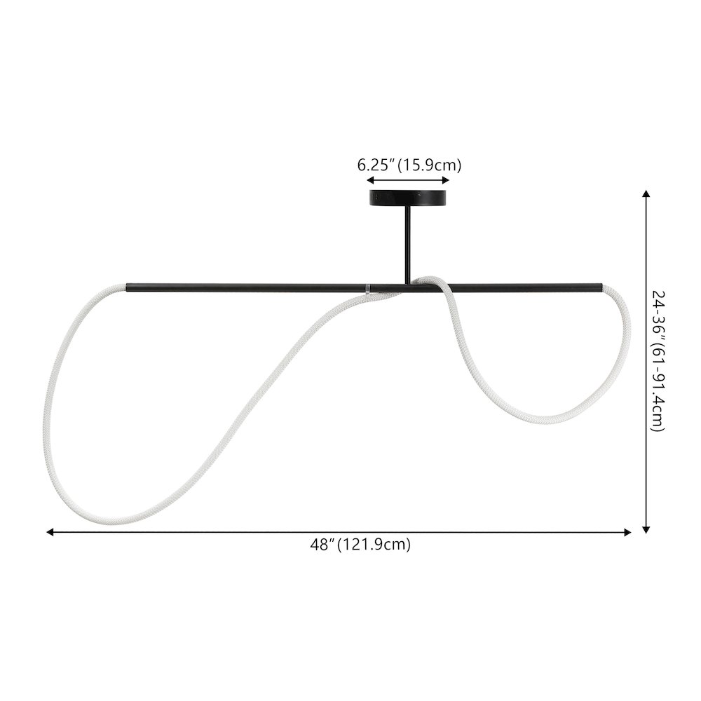 Contemporary Minimalist 360 Adjustable Silicone Neon Rope Dimmable Linear. Picture 3