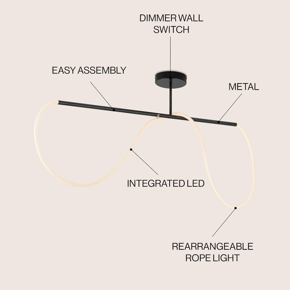 Contemporary Minimalist 360 Adjustable Silicone Neon Rope Dimmable Linear. Picture 2