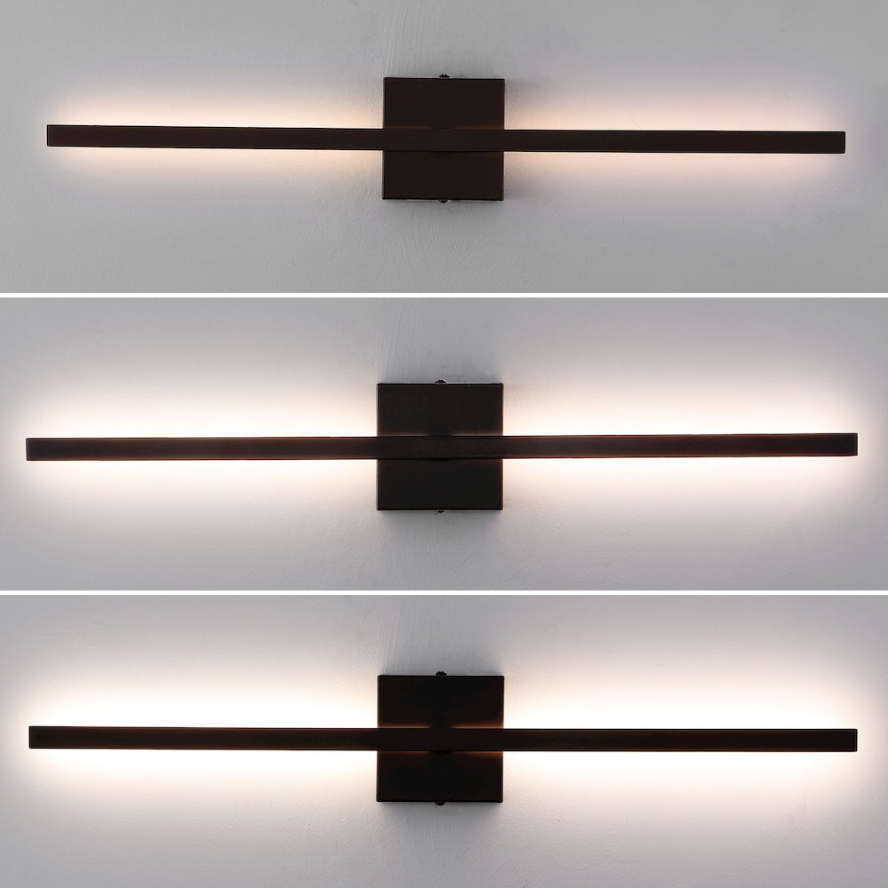 Indoor/Outdoor Metal 350-Degree Rotatable Dimmable Integrated LED Wall Sconce. Picture 3
