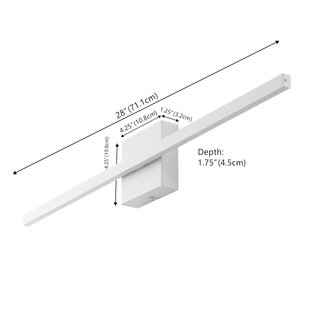 Indoor/Outdoor Metal 350-Degree Rotatable Dimmable Integrated LED Wall Sconce. Picture 2