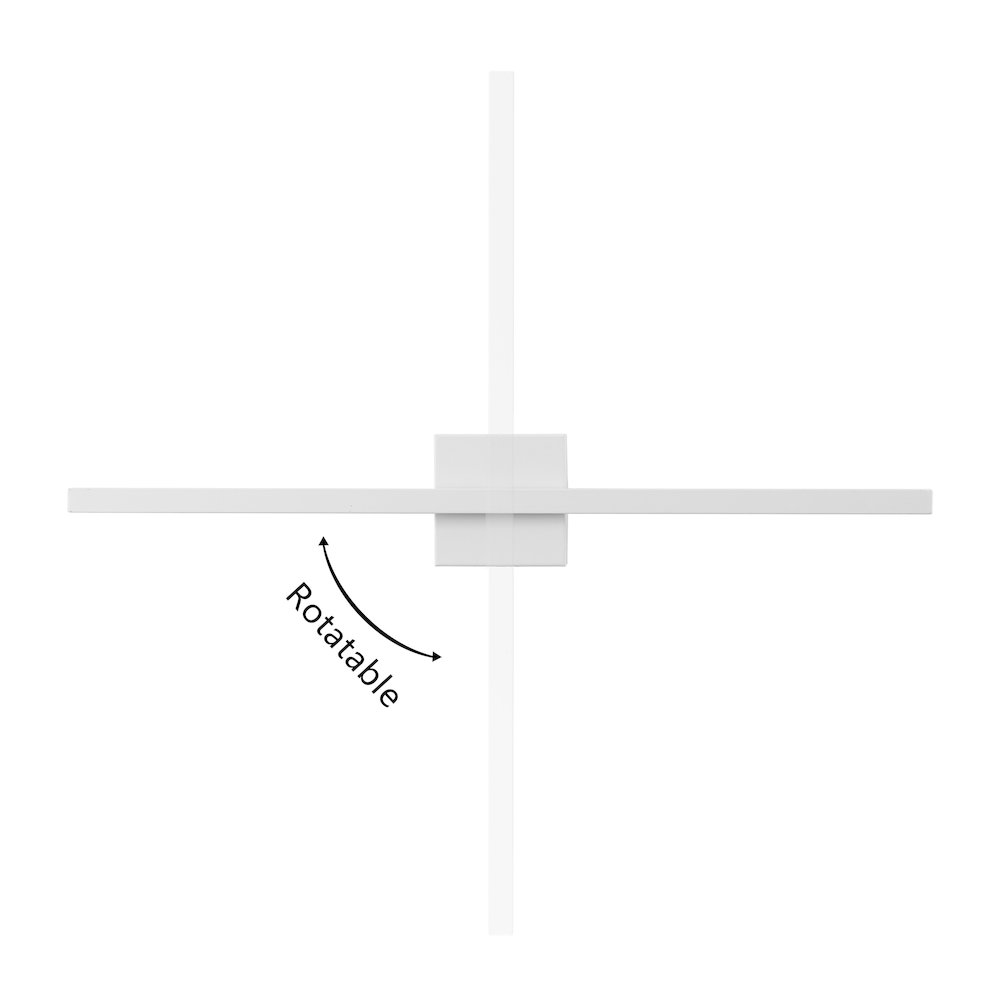 Indoor/Outdoor Metal 350-Degree Rotatable Dimmable Integrated LED Wall Sconce. Picture 5