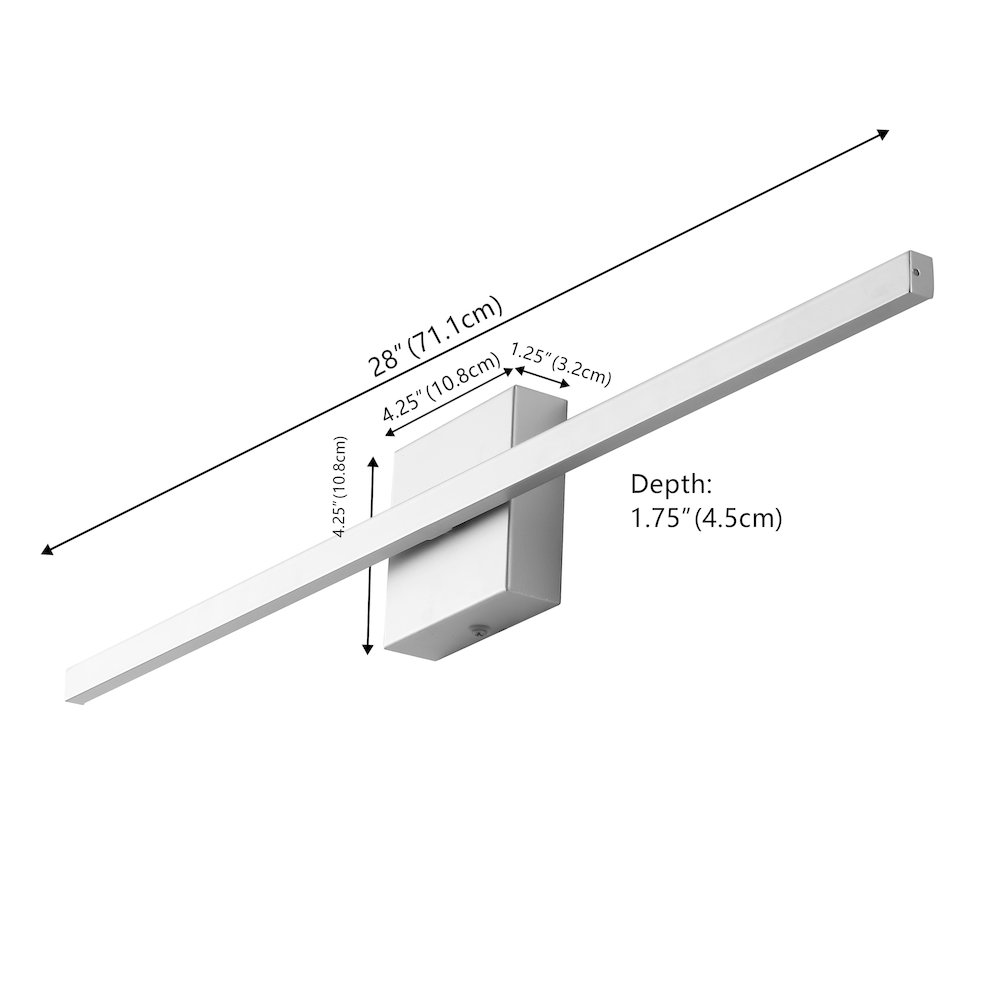 Indoor/Outdoor Metal 350-Degree Rotatable Dimmable Integrated LED Wall Sconce. Picture 2