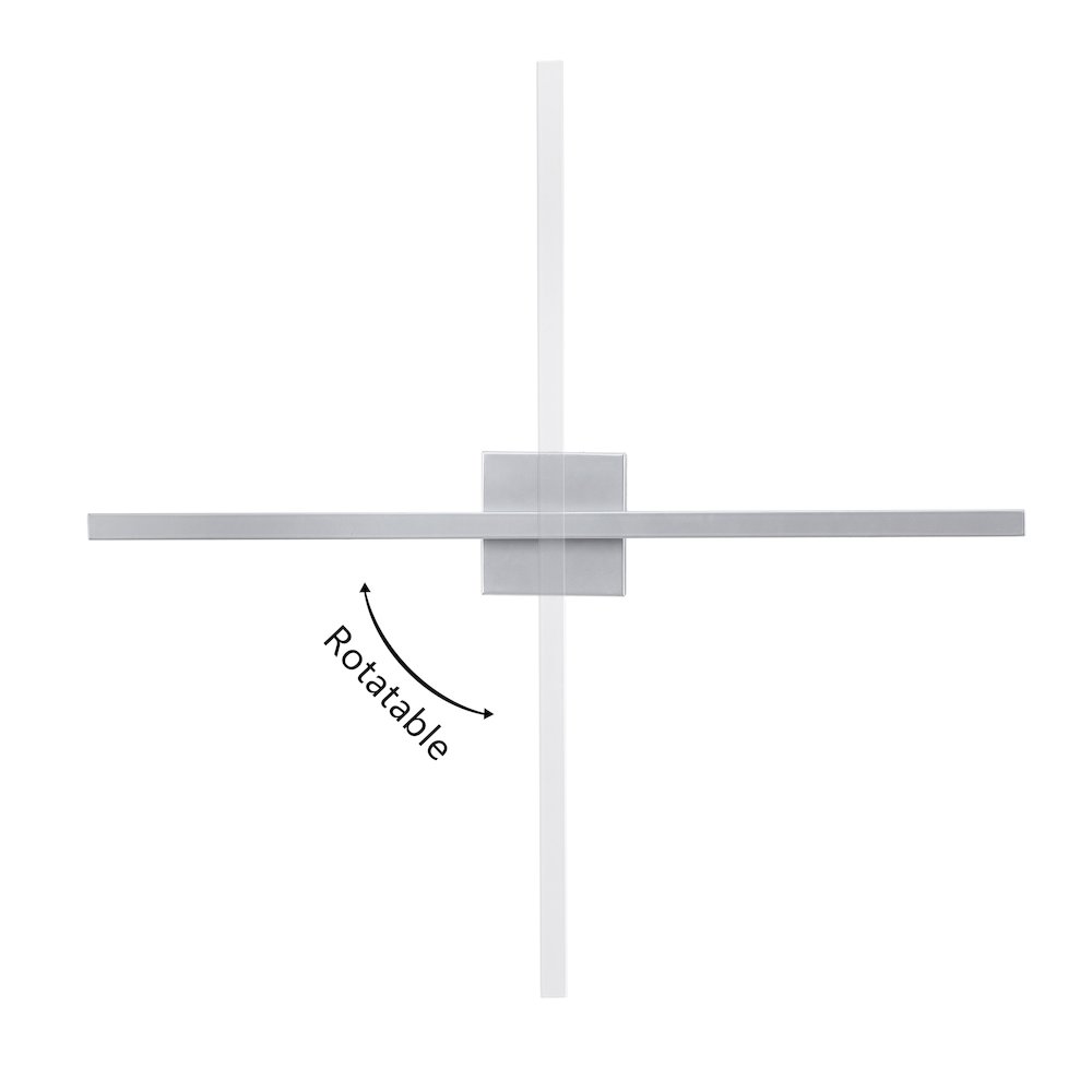 Indoor/Outdoor Metal 350-Degree Rotatable Dimmable Integrated LED Wall Sconce. Picture 5