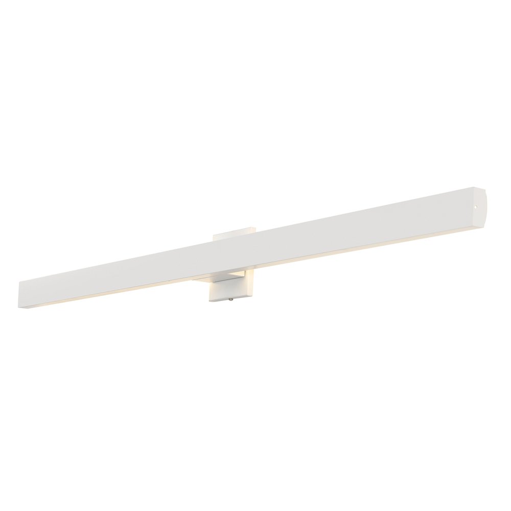 Metal 350-Degree Rotate Dimmable Integrated Linear LED Wall Sconce, White. Picture 1