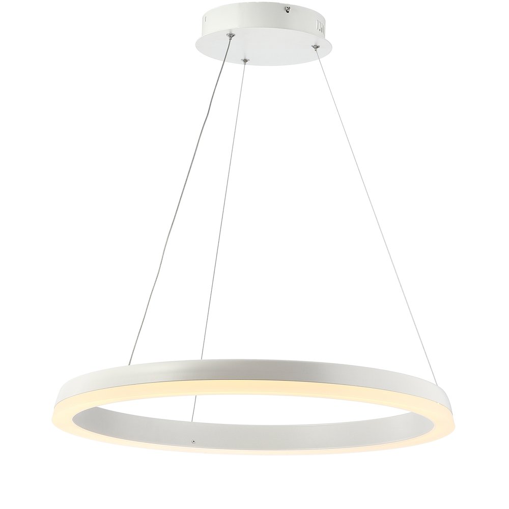 Baxter Modern Contemporary Aluminum Integrated Led Hoop Pendant. Picture 1