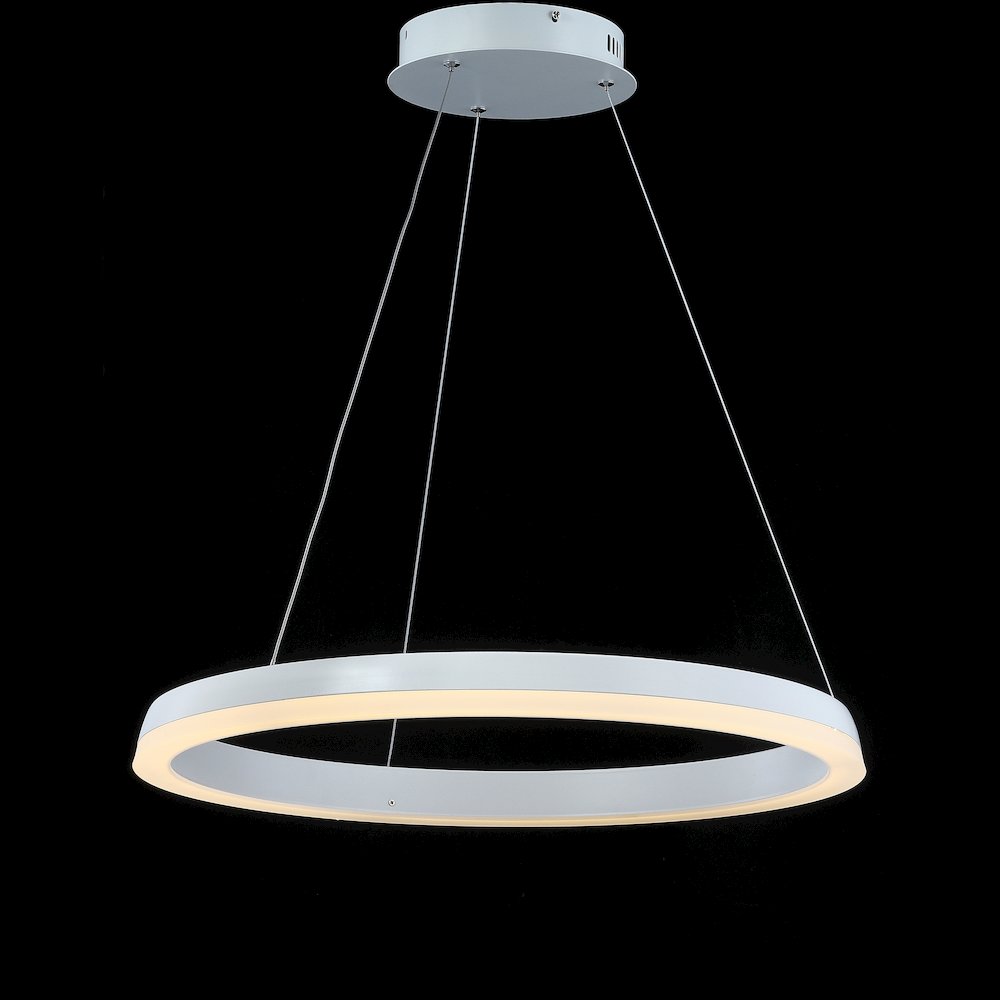 Baxter Modern Contemporary Aluminum Integrated Led Hoop Pendant. Picture 3