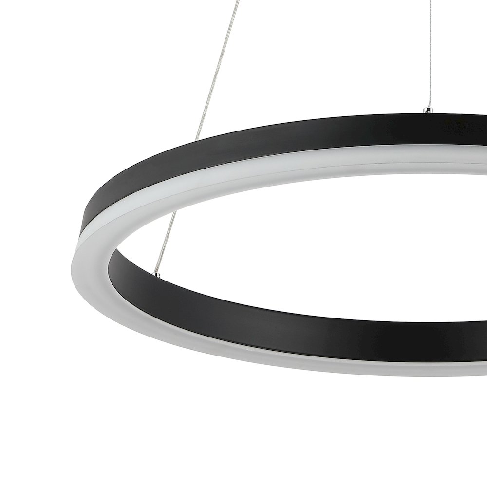 Baxter Modern Contemporary Aluminum Integrated Led Hoop Pendant. Picture 2