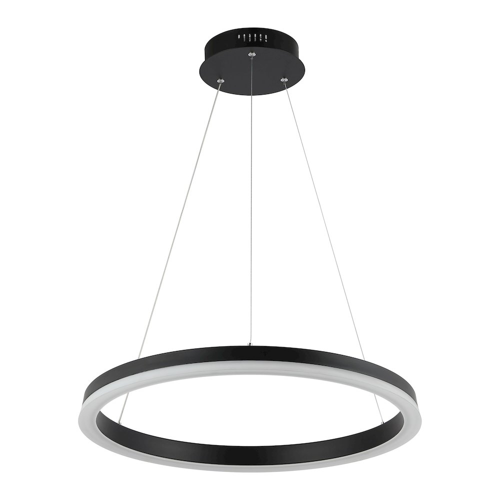 Baxter Modern Contemporary Aluminum Integrated Led Hoop Pendant. Picture 1