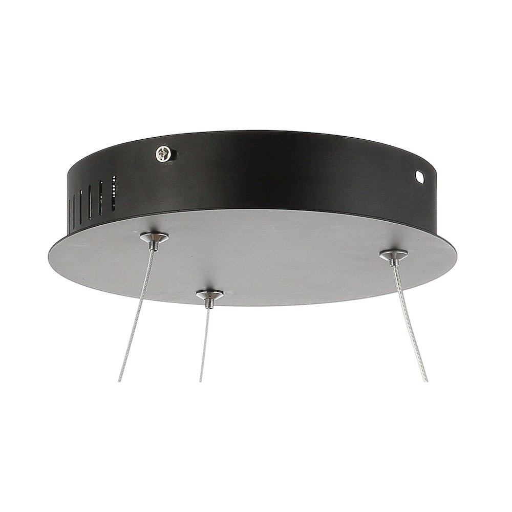 Brice Modern Contemporary Iron Integrated Led Pendant. Picture 6