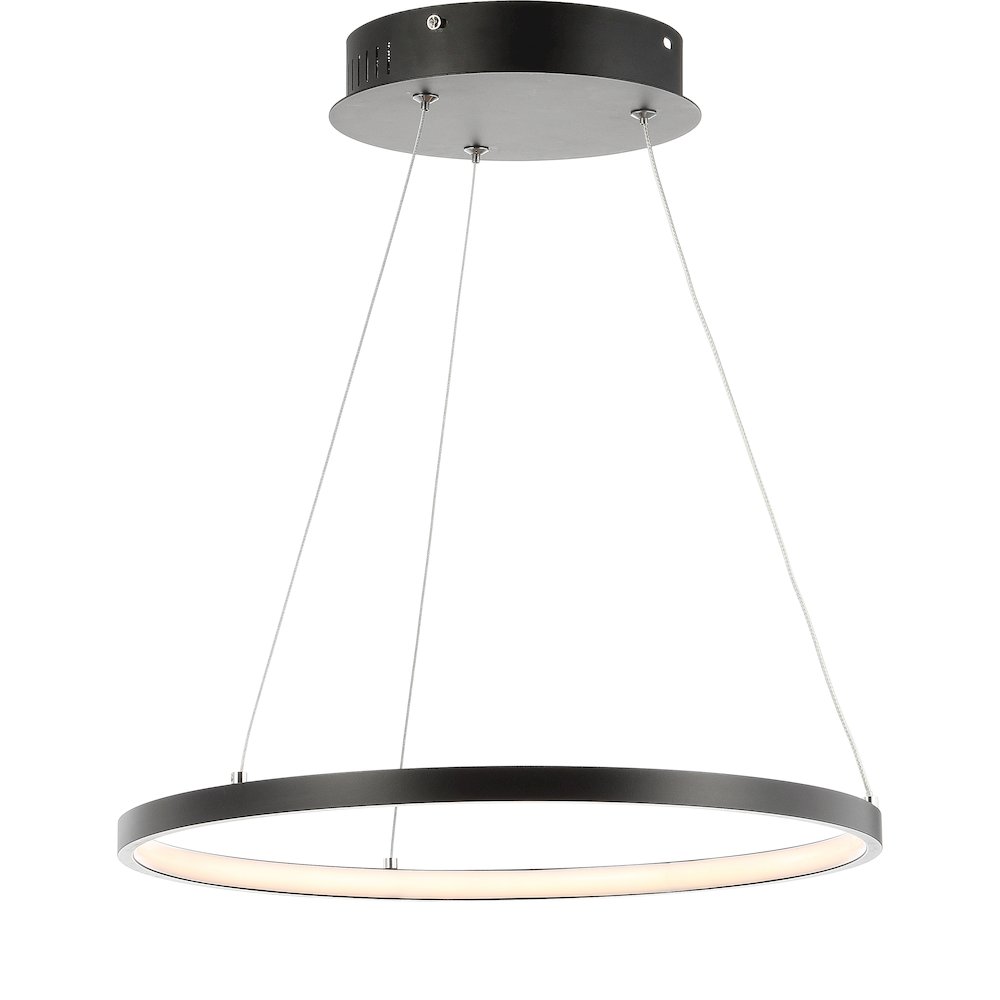 Brice Modern Contemporary Iron Integrated Led Pendant. Picture 1
