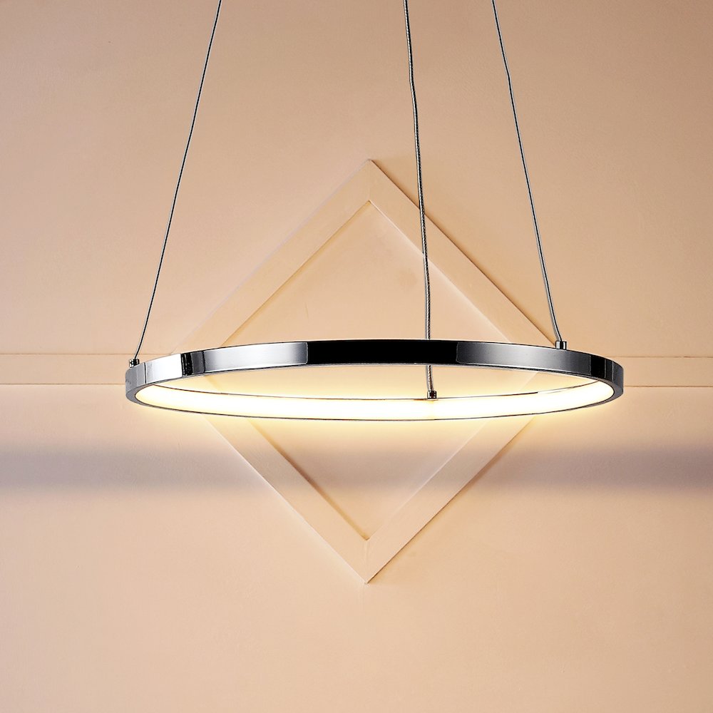 Brice Modern Contemporary Iron Integrated Led Pendant. Picture 9