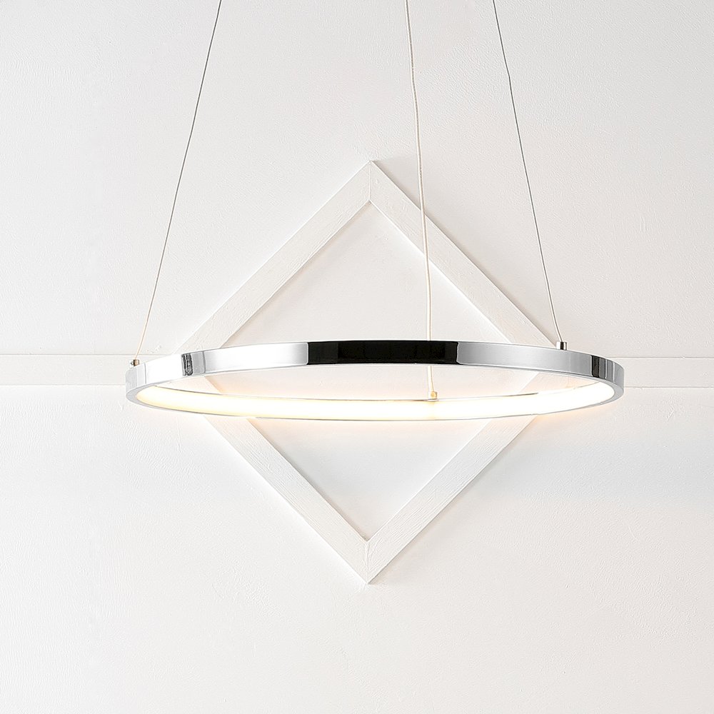 Brice Modern Contemporary Iron Integrated Led Pendant. Picture 7