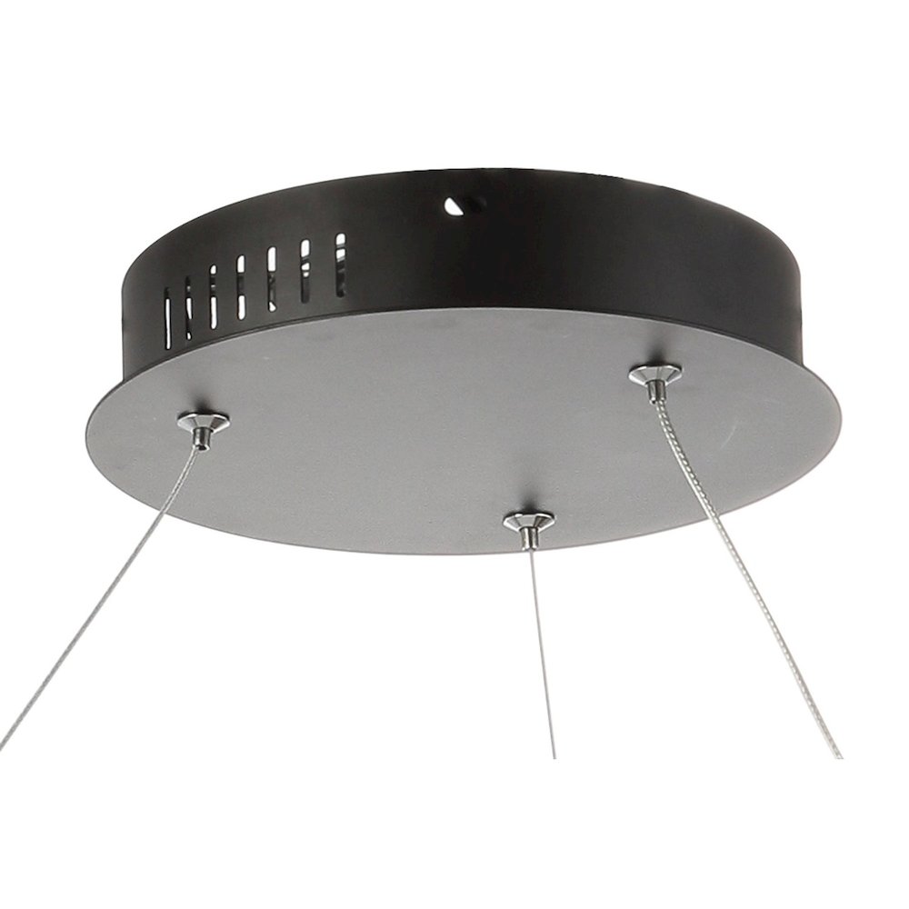 Brice Modern Contemporary Iron Integrated Led Pendant. Picture 6