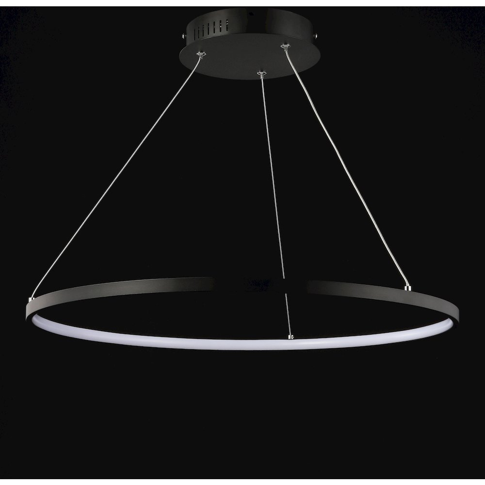 Brice Modern Contemporary Iron Integrated Led Pendant. Picture 4