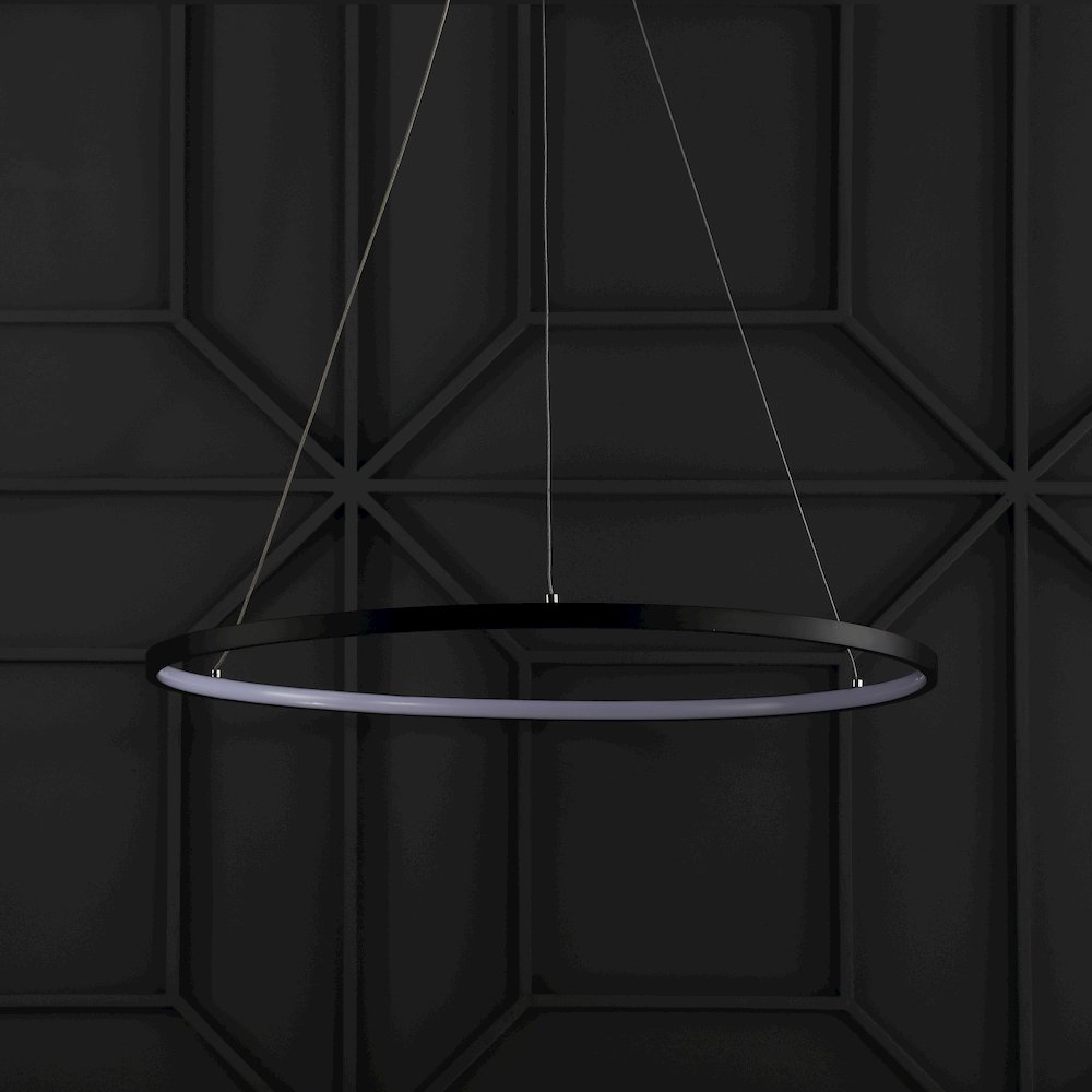 Brice Modern Contemporary Iron Integrated Led Pendant. Picture 8
