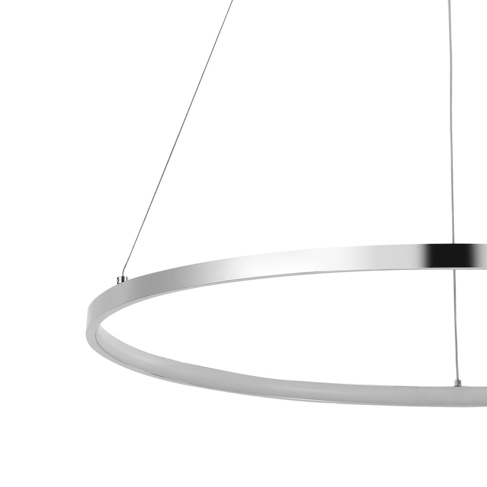 Brice Modern Contemporary Iron Integrated LED Pendant. Picture 2