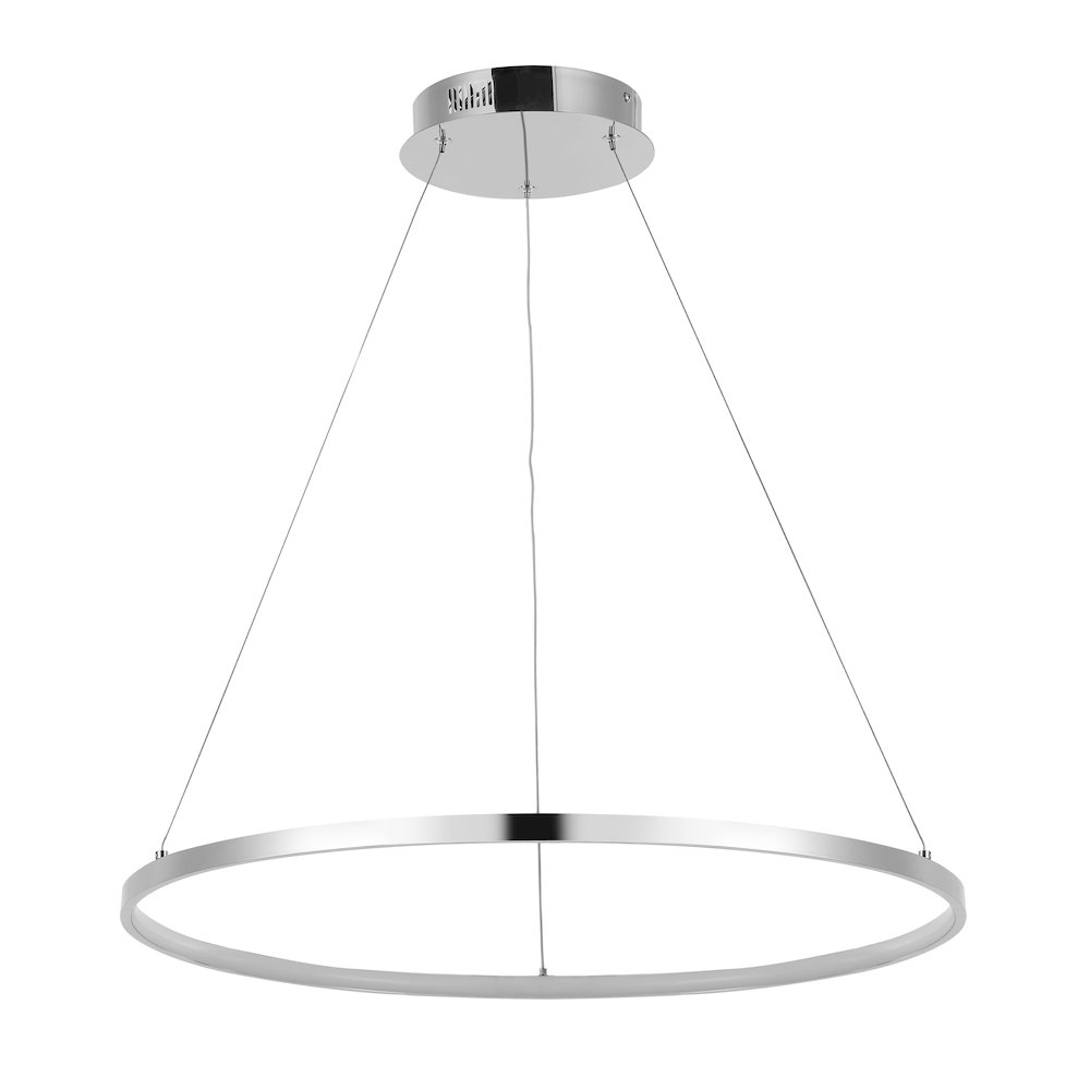 Brice Modern Contemporary Iron Integrated LED Pendant. Picture 1