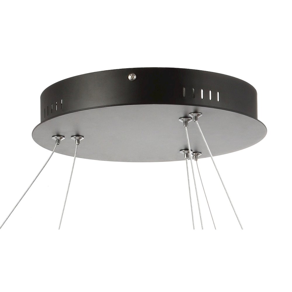 Brice Modern Contemporary Iron Integrated Led Pendant. Picture 6