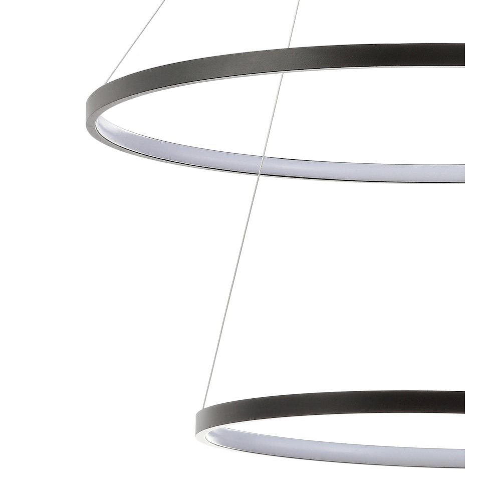 Brice Modern Contemporary Iron Integrated Led Pendant. Picture 5