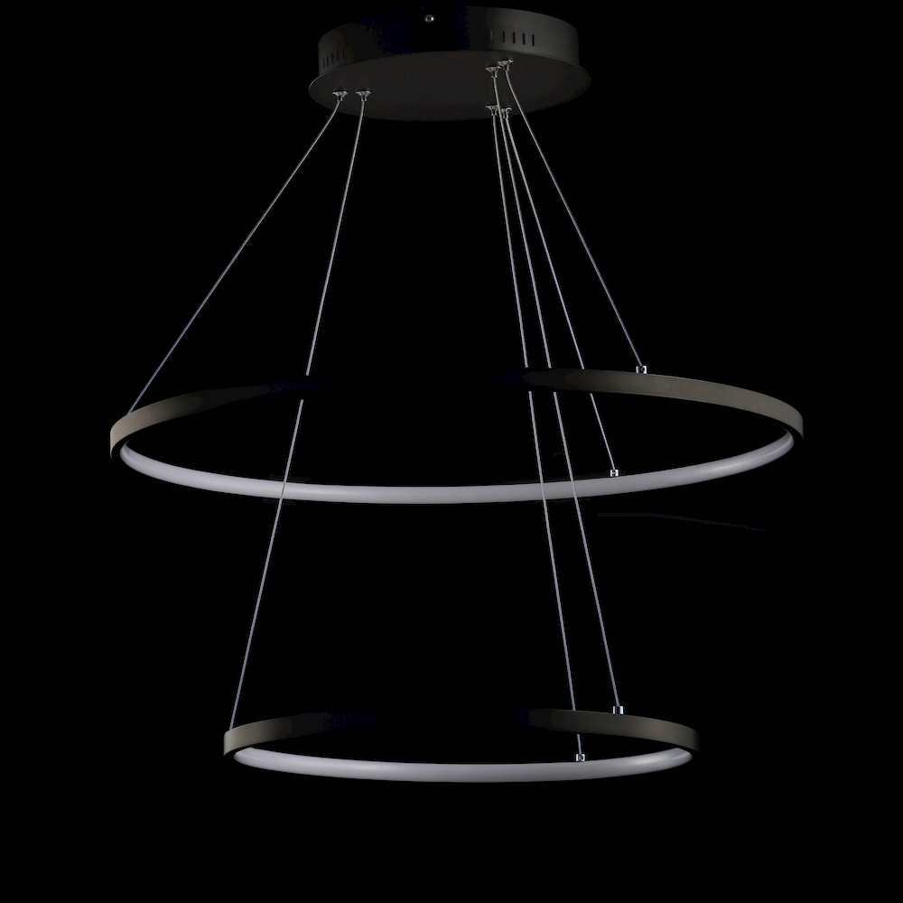 Brice Modern Contemporary Iron Integrated Led Pendant. Picture 4