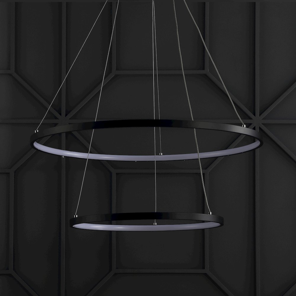 Brice Modern Contemporary Iron Integrated Led Pendant. Picture 8
