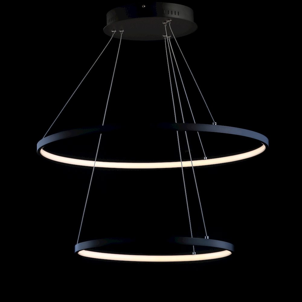 Brice Modern Contemporary Iron Integrated Led Pendant. Picture 3
