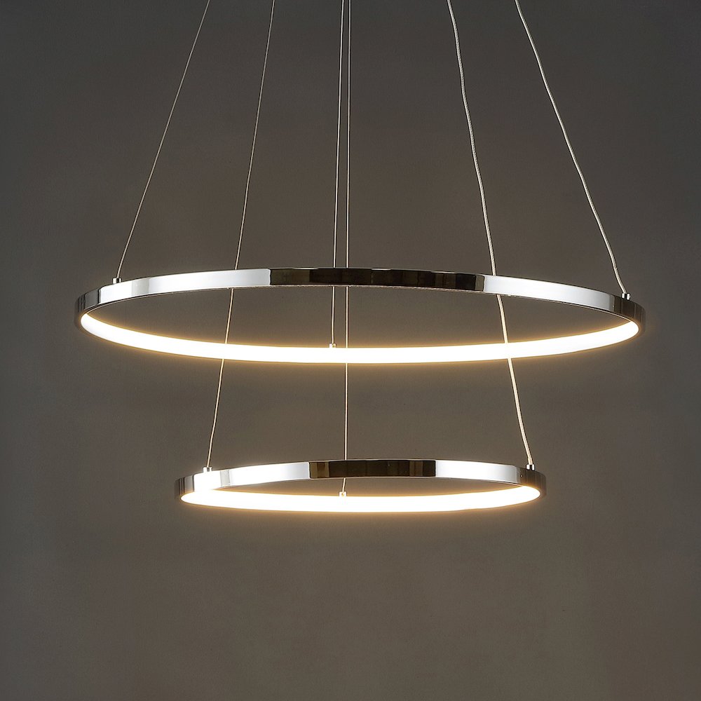 Brice Modern Contemporary Iron Integrated LED Pendant. Picture 8