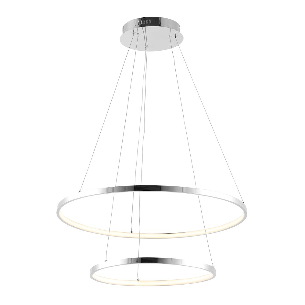 Brice Modern Contemporary Iron Integrated LED Pendant. Picture 7