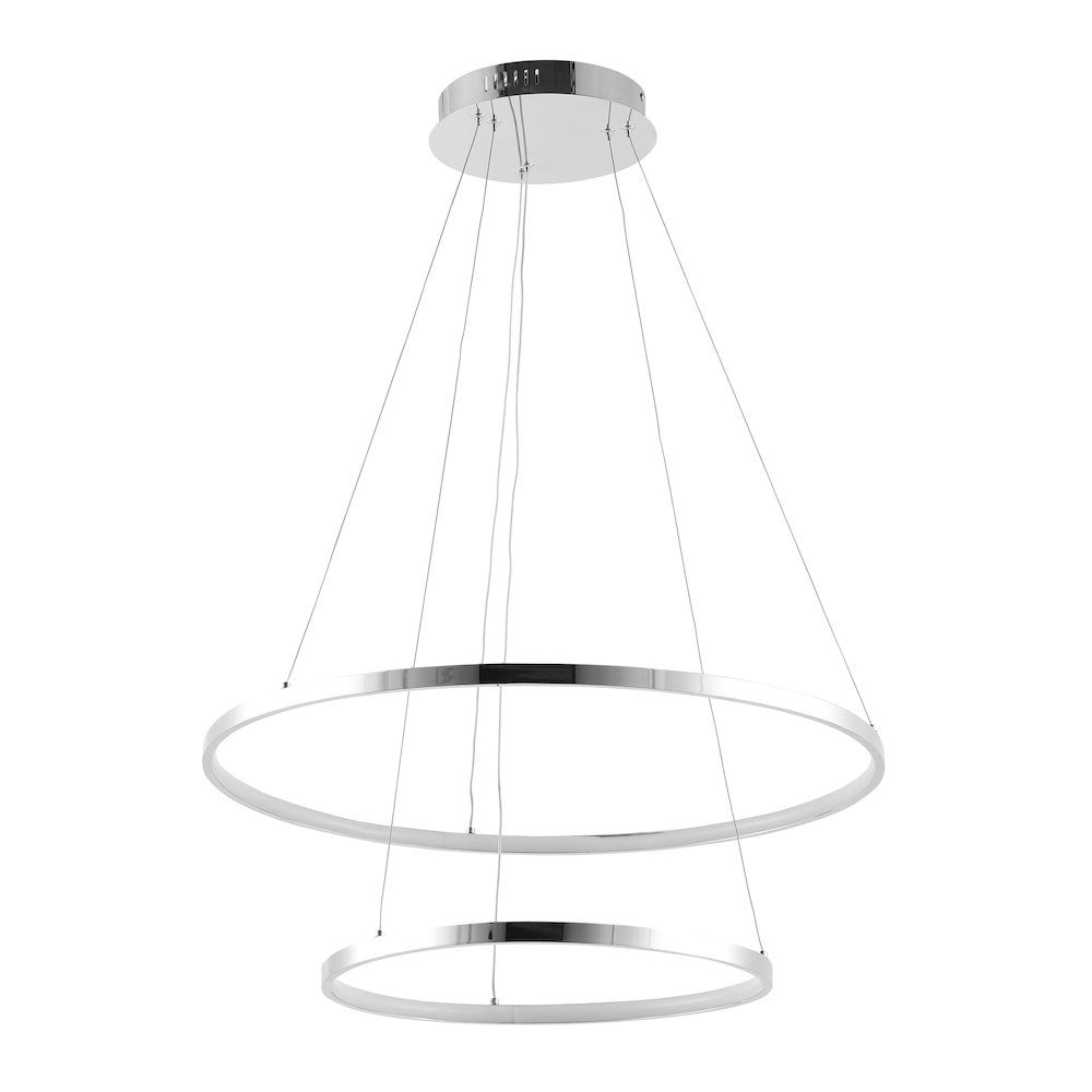 Brice Modern Contemporary Iron Integrated LED Pendant. Picture 1