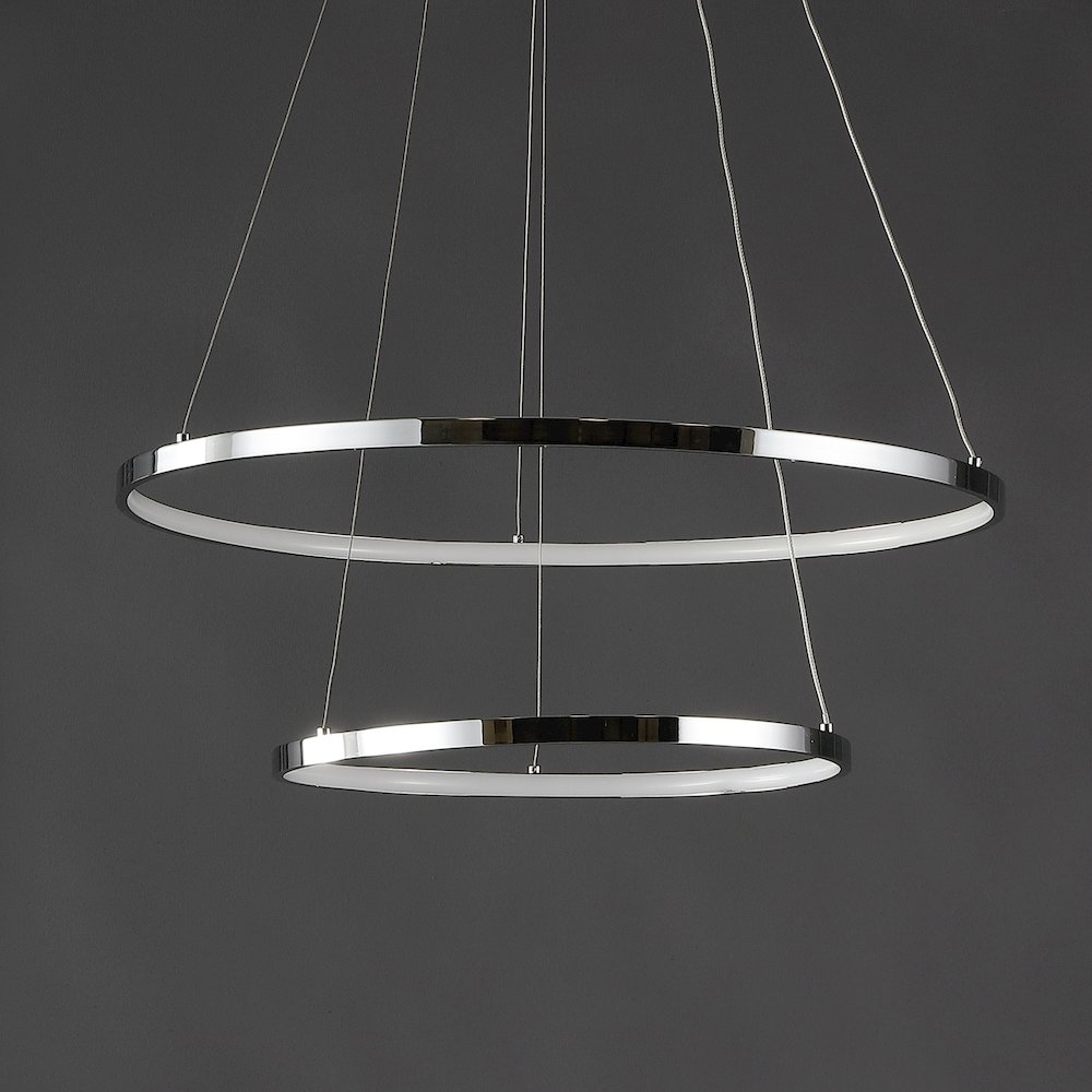 Brice Modern Contemporary Iron Integrated LED Pendant. Picture 6