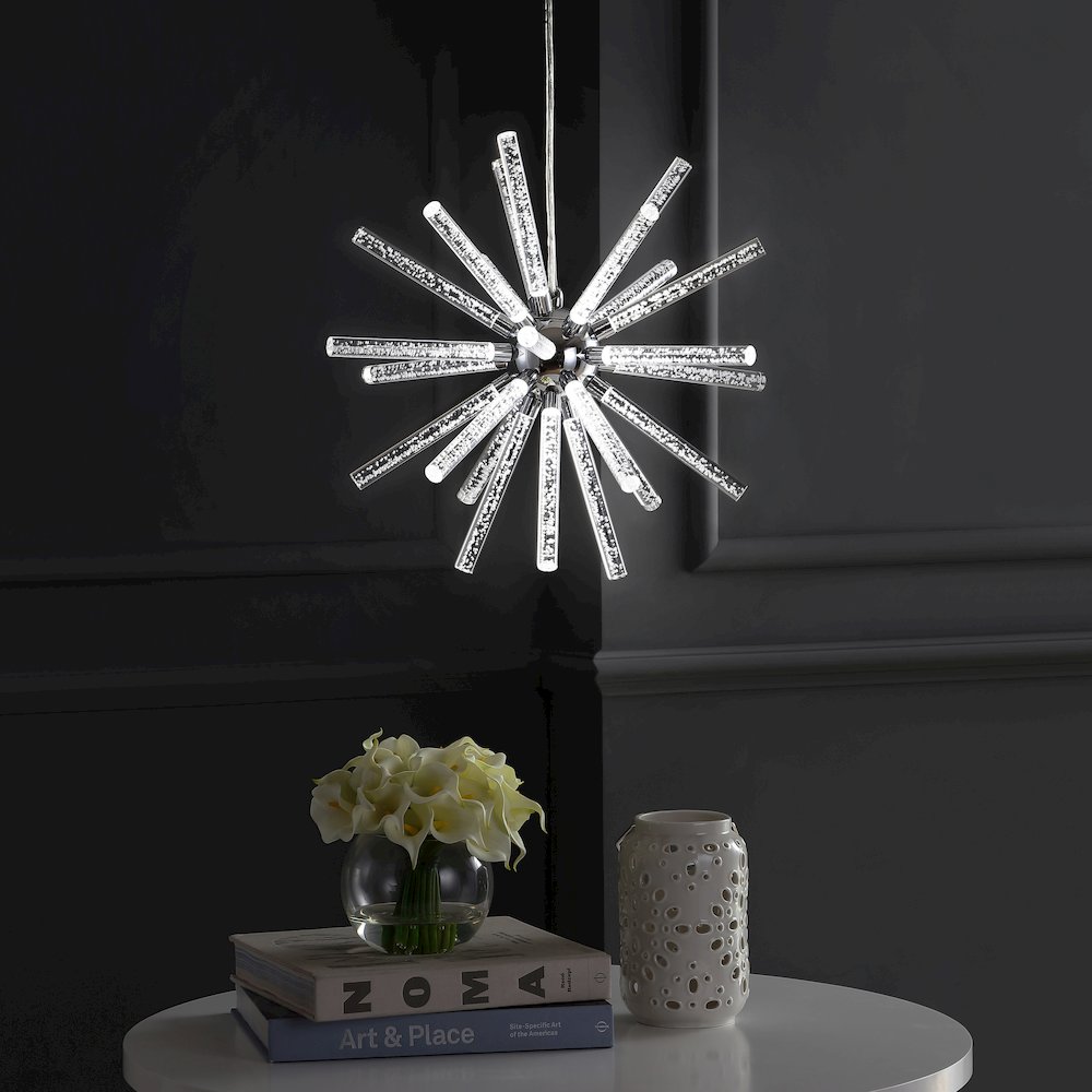 Soyuz Adjustable Integrated Led Starburst Metala/Crylic Pendant. Picture 13