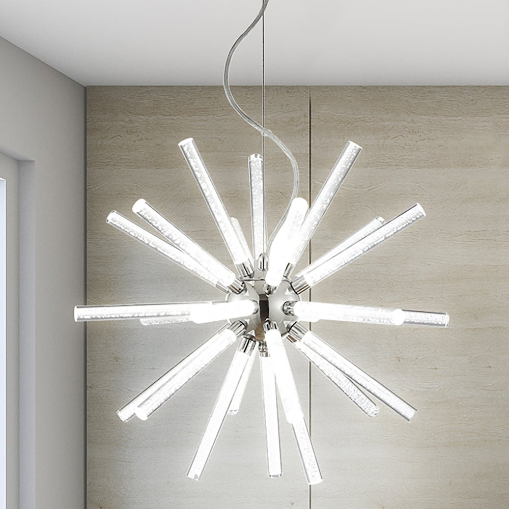 Soyuz Adjustable Integrated Led Starburst Metala/Crylic Pendant. Picture 14