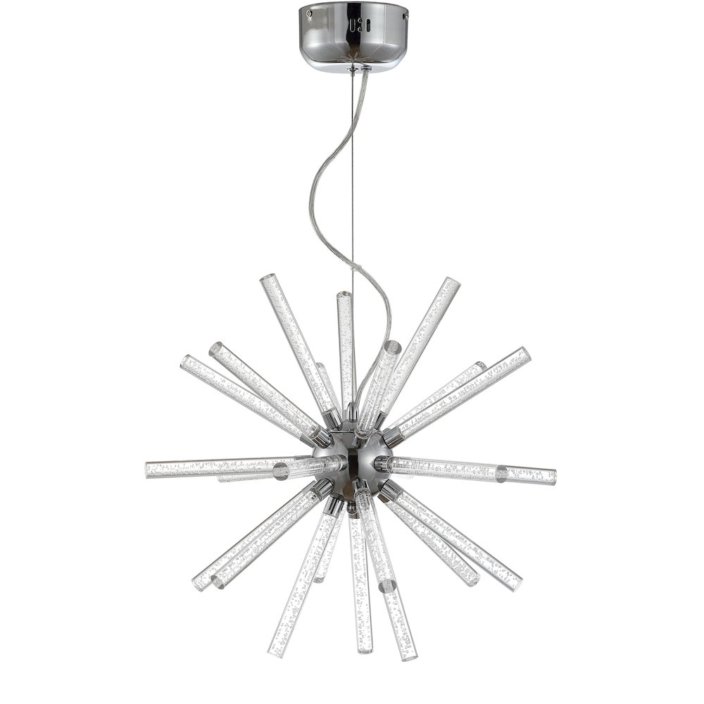Soyuz Adjustable Integrated Led Starburst Metala/Crylic Pendant. Picture 2
