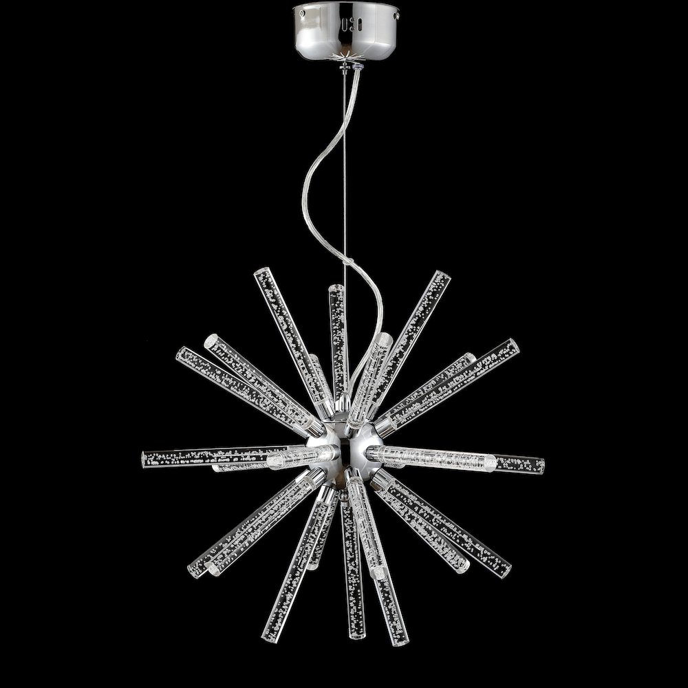 Soyuz Adjustable Integrated Led Starburst Metala/Crylic Pendant. Picture 4