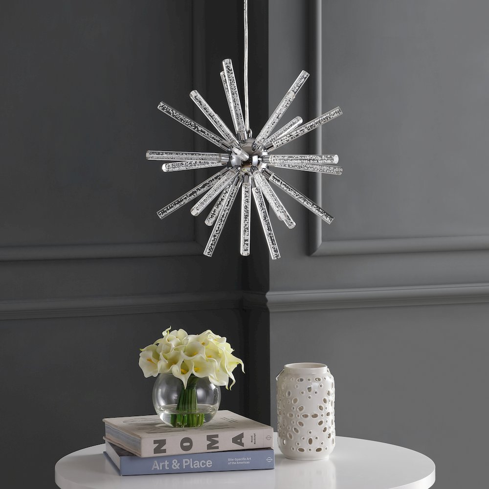 Soyuz Adjustable Integrated Led Starburst Metala/Crylic Pendant. Picture 10