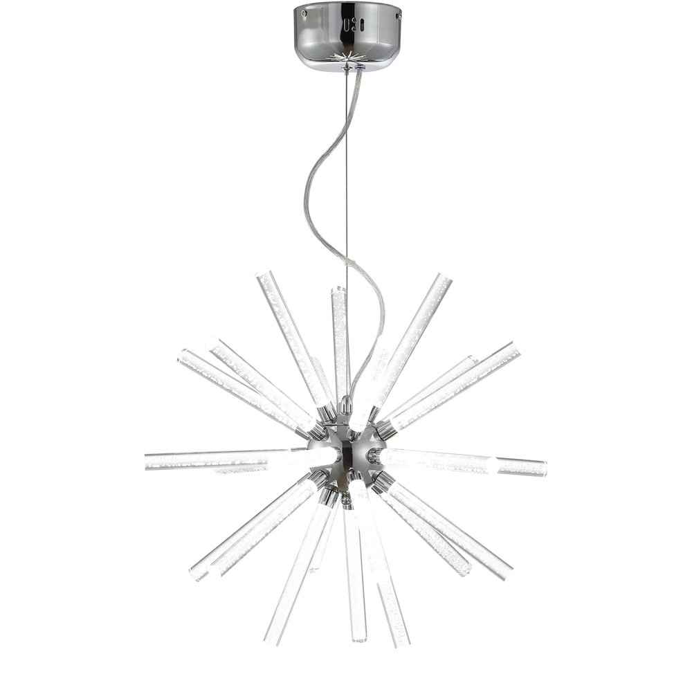 Soyuz Adjustable Integrated Led Starburst Metala/Crylic Pendant. Picture 1